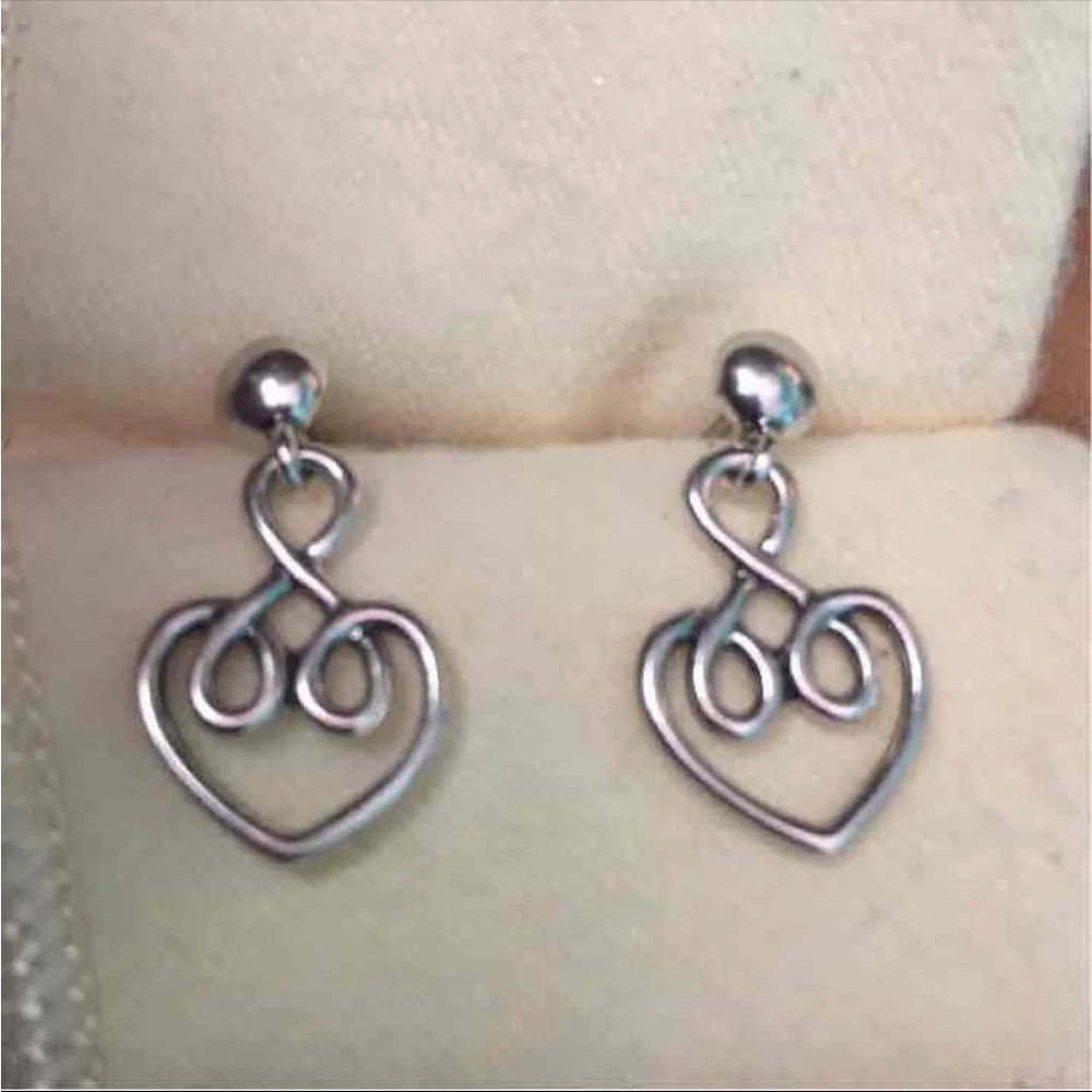James Avery heart earrings